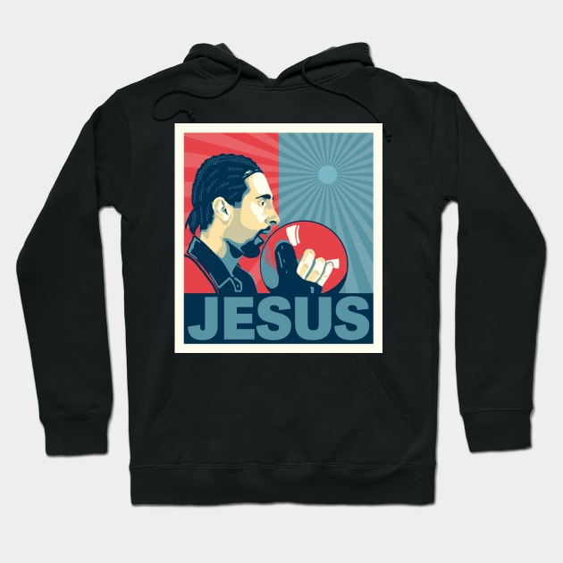 Barack Quintana - Obama Style The Jesus Hope Design Hoodie by GIANTSTEPDESIGN